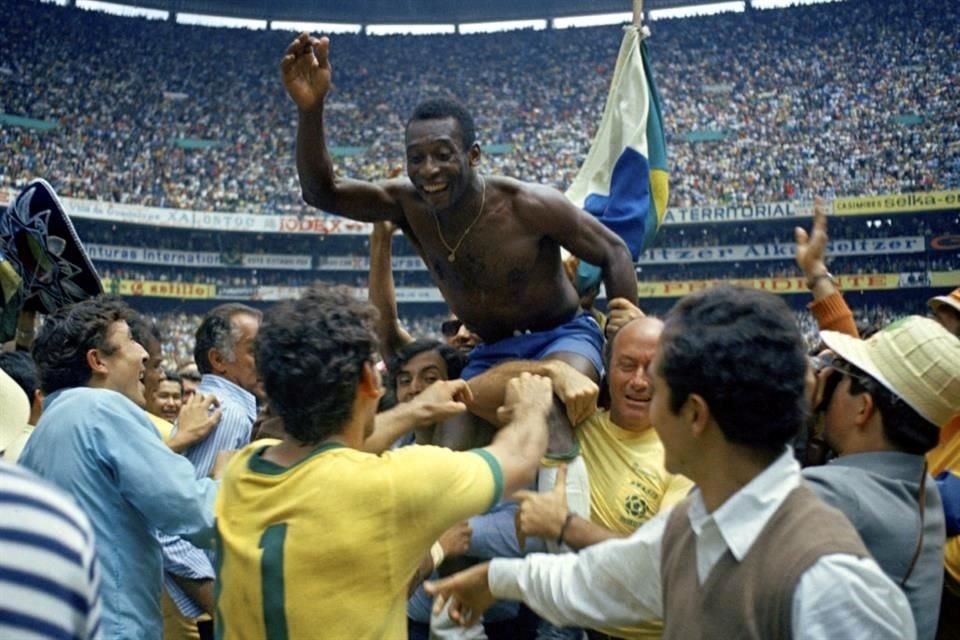 Pelé ganó tres mundiales, uno de ellos el de México 1970.