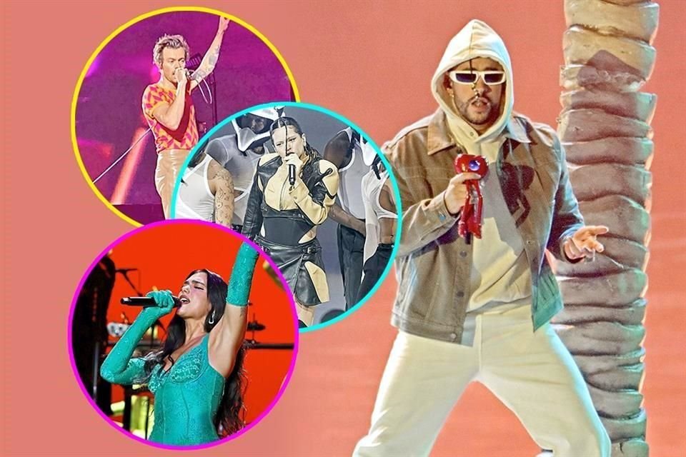 Harry Styles, Rosalía, Dua Lipa y Bad Bunny prendieron los escenarios regios este año.