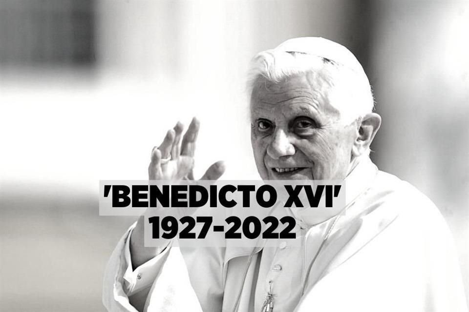 Papa Emérito Benedicto XVI murió a los 95 años.
