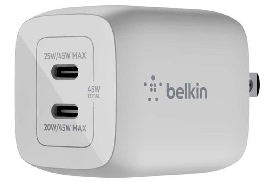 Cargador de pared, Belkin, doble USB-C PD de 40 W