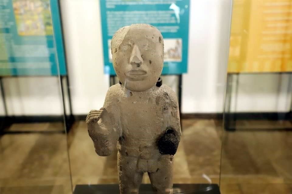 Desde este viernes, la 'Escultura de Yopico', que pudo haber sido escondida por los mexicas para evitar su destrucción, se exhibe ahora en el vestíbulo del Museo del Templo Mayor dentro de una exposición.