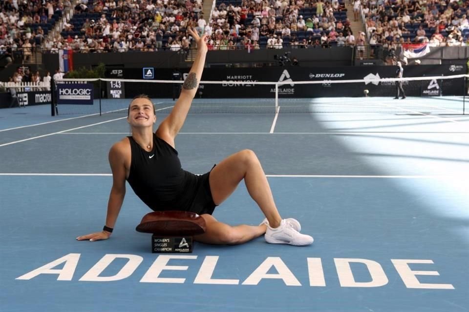 Aryna Sabalenka se coronó en la rama femenil.