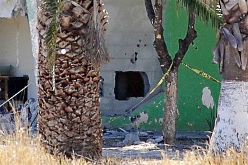 El rancho El Palmar aún presenta los huecos dejados por unidades blindadas y las marcas de las balas del tiroteo entre sicarios y policías del 2 de enero.