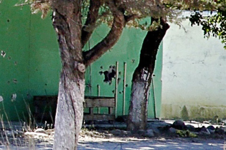 El rancho El Palmar aún presenta los huecos dejados por unidades blindadas y las marcas de las balas del tiroteo entre sicarios y policías del 2 de enero.