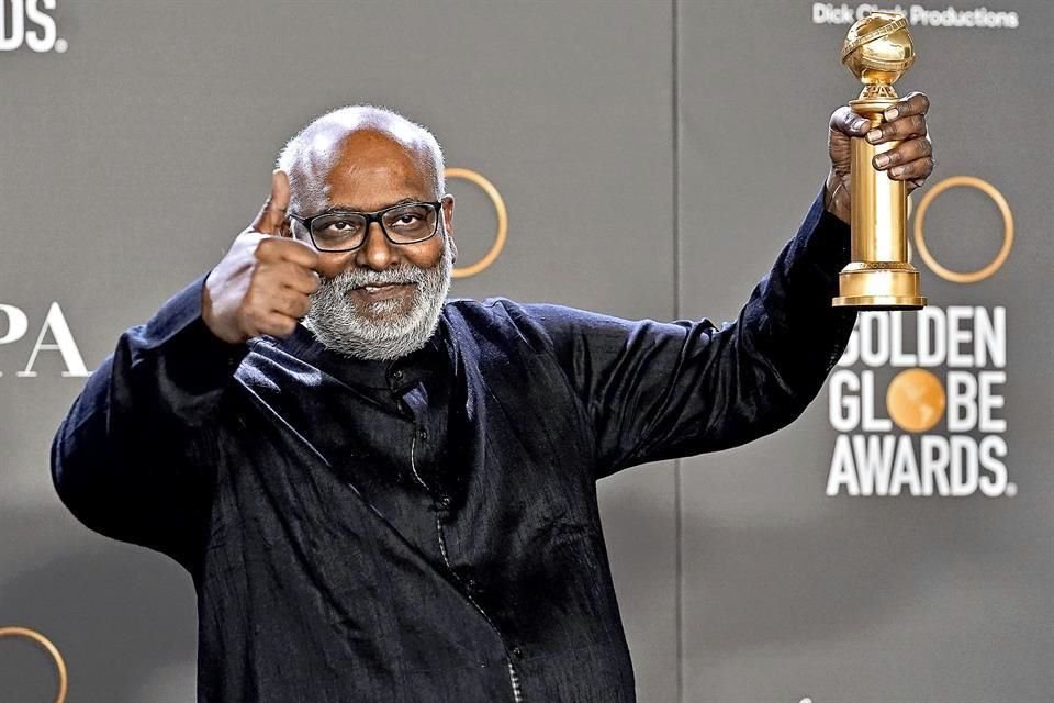 M.M Keeravani, autor del tema 'Naatu Naatu', acaba de ganar el Globo de Oro por su tema musical, incluido en la cinta 'RRR'.