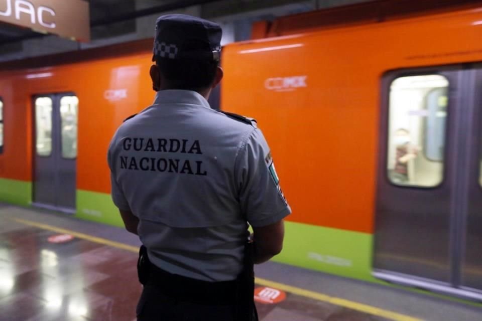 Los elementos de la Guardia Nacional ampliarán su presencia en el Metro y se posicionarán afuera de los talleres del sistema; se evalúan otras áreas de vigilancia.