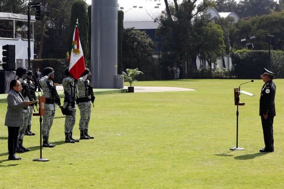 Al evento asistieron miembros del Gabinete de Seguridad de AMLO.