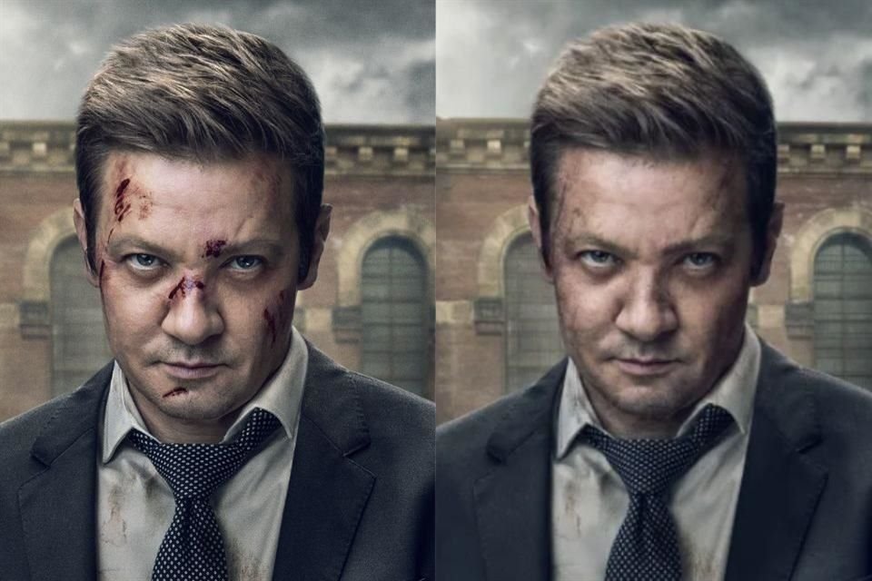 Luego del accidente de Jeremy Renner, Paramount Plus eliminó las heridas del rostro del actor en la publicidad de la serie que protagoniza.