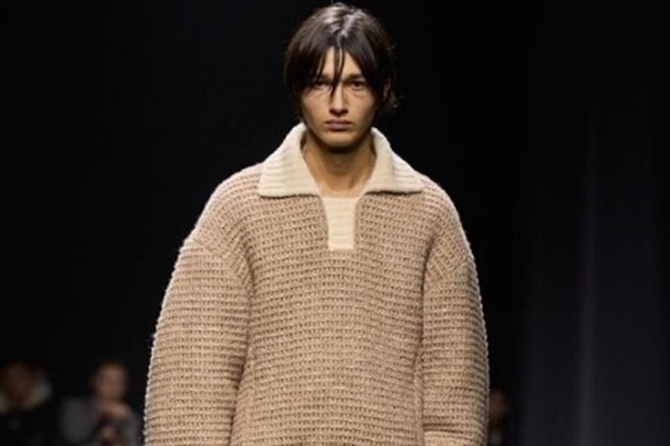 Zegna presume prendas realizadas con fibras de fino acabado.