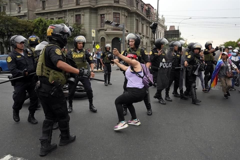 Manifestantes llegaron de distintas partes del país a Lima.
