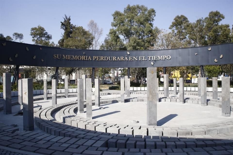 El Memorial, ubicado en la Alameda del Sur, en la Alcaldía Coyoacán, terminó de ser construido entre agosto y septiembre.