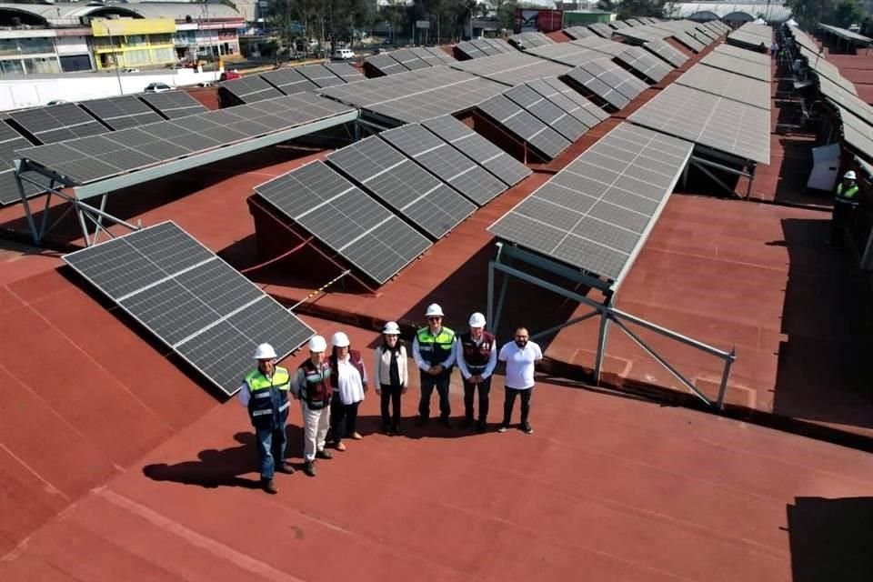 La nueva planta fotovoltaica que se construye en la Central de Abasto lograría ahorros de 25 por ciento desde el segundo semestre de 2023.