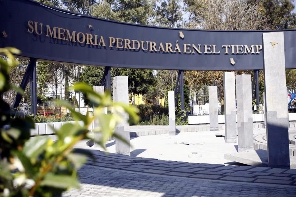 El Memorial Colegio Rébsamen 19S, ubicado en la Alameda Sur, será finalmente inaugurado el 2 de febrero.