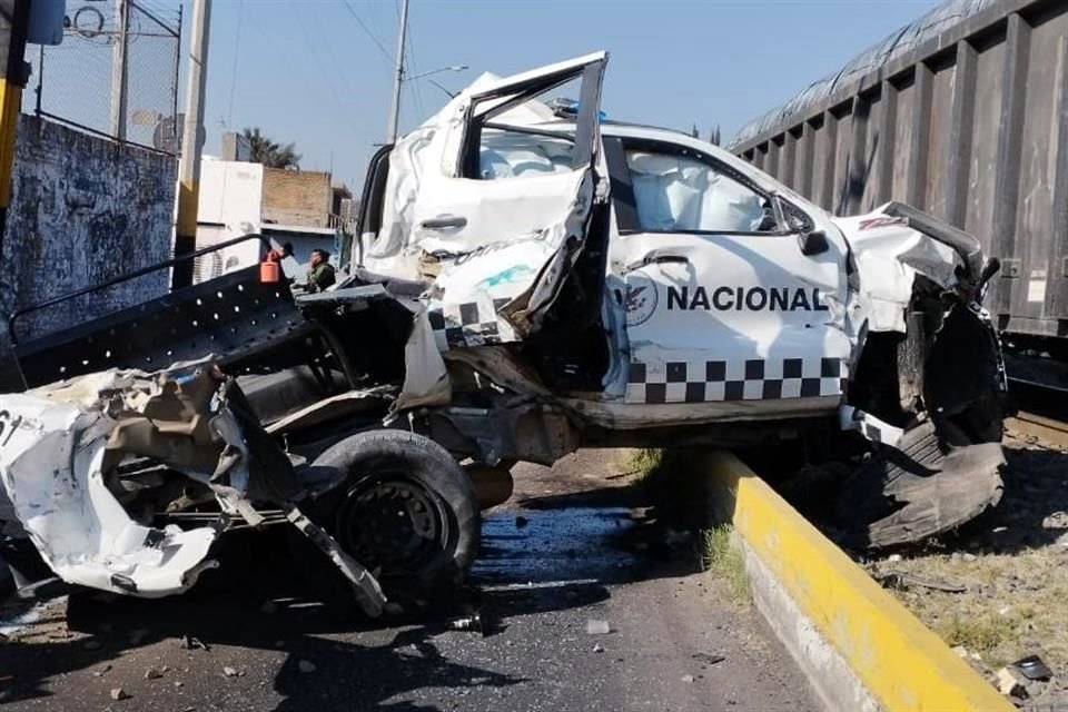 El accidente que involucró a una unidad de la Guardia Nacional ocurrió la mañana de este martes.