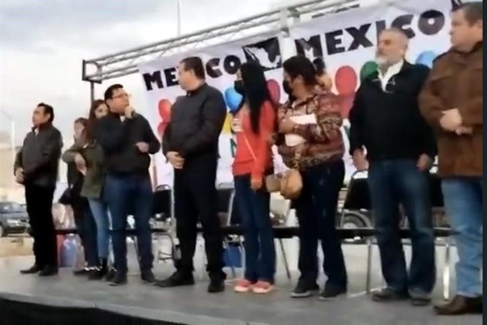 Un hombre que tomó el micrófono en un evento de Ricardo Mejía Berdeja dijo que él buscaría 'chin...' la seguridad en el Estado.