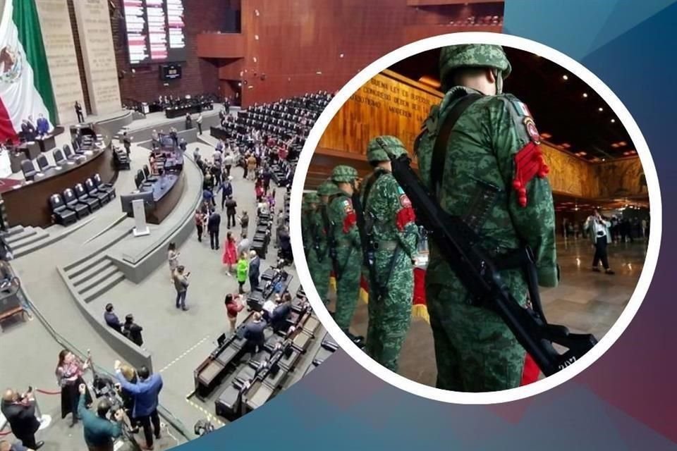 La banda de guerra estaba armada.