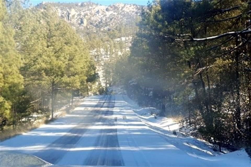 La Quinta Tormenta Invernal provocó caída de nieve en los municipios de Balleza, Guadalupe y Calvo, Bocoyna, Madera, Ignacio Zaragoza y Guachochi.