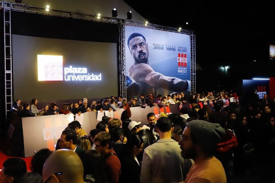 El estreno de 'Creed III' está a la vuelta de la esquina. Checa aquí cómo se vivió la alfombra roja de la cinta en Plaza Universidad.