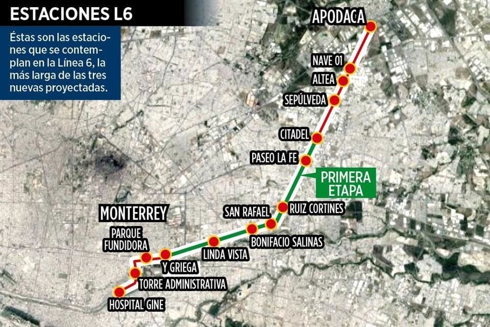 Estaciones L6.