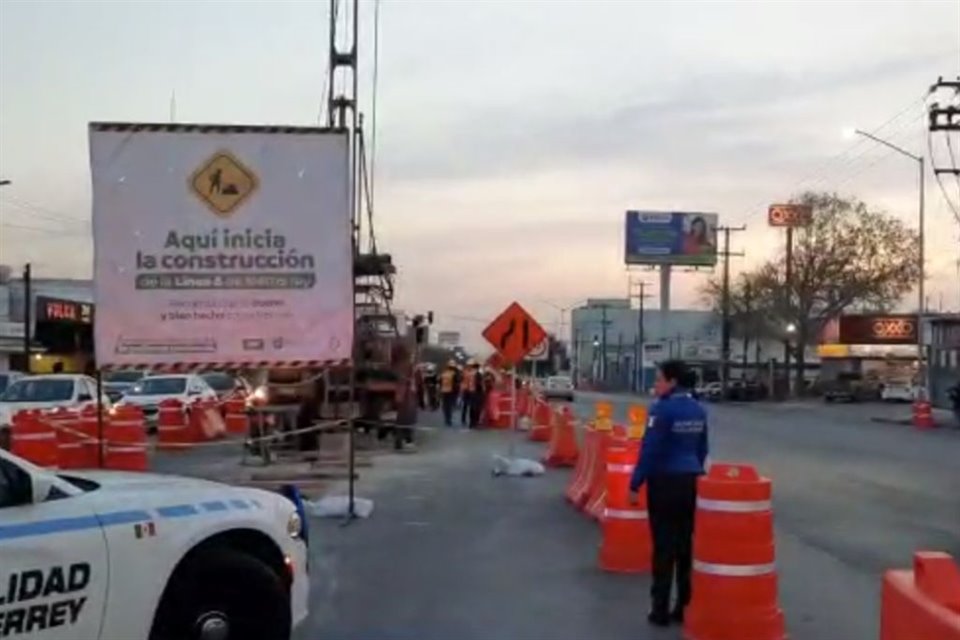 El Municipio de Monterrey instaló un operativo en la zona.