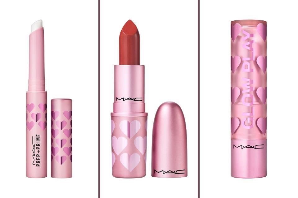 MAC lanzó una colección especial de labiales para celebrar el Día de San Valentín con colores y texturas radiantes.