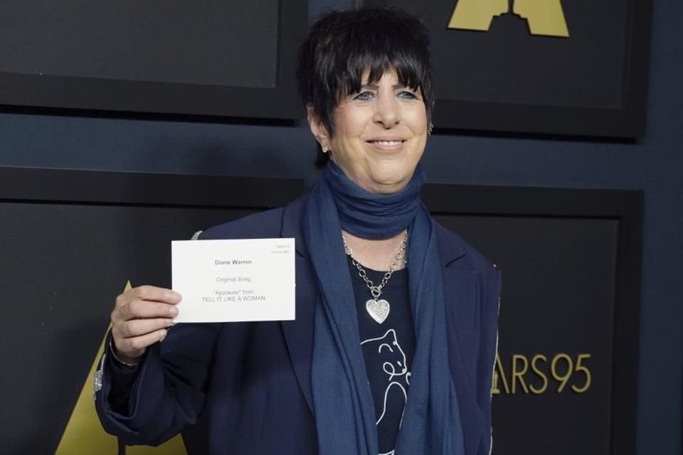 La multinominada compositora Diane Warren está feliz de asistir al Óscar.