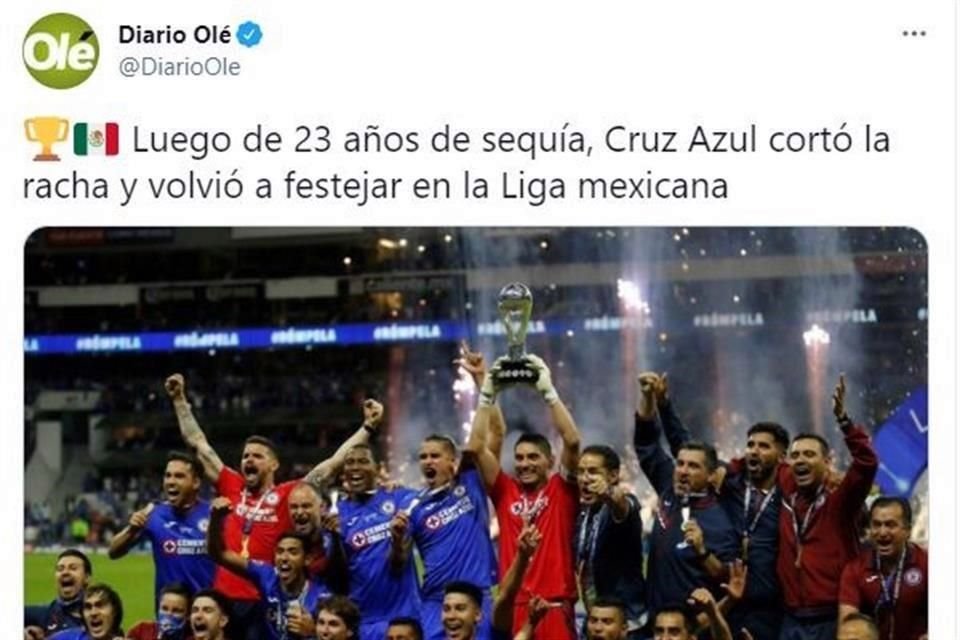 El diario Olé resaltó el tema por los jugadores argentinos en La Máquina.