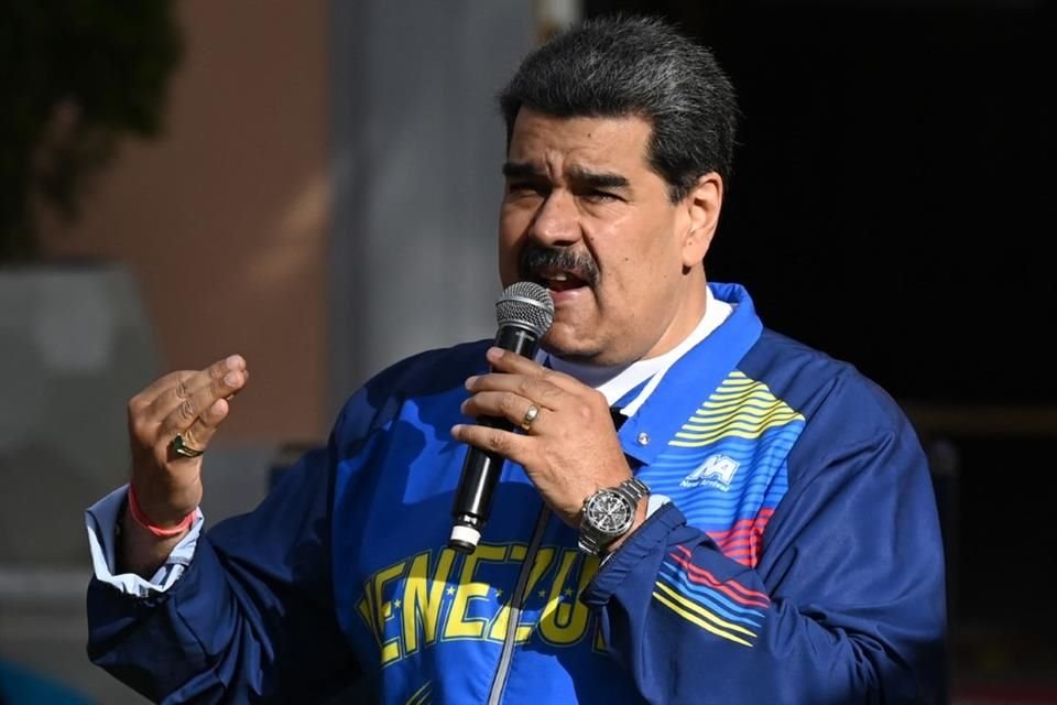 El Presidente Nicolás Maduro dando un discurso el 12 de febrero.