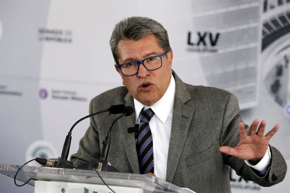 Senador Ricardo Monreal, coordinador de Morena.