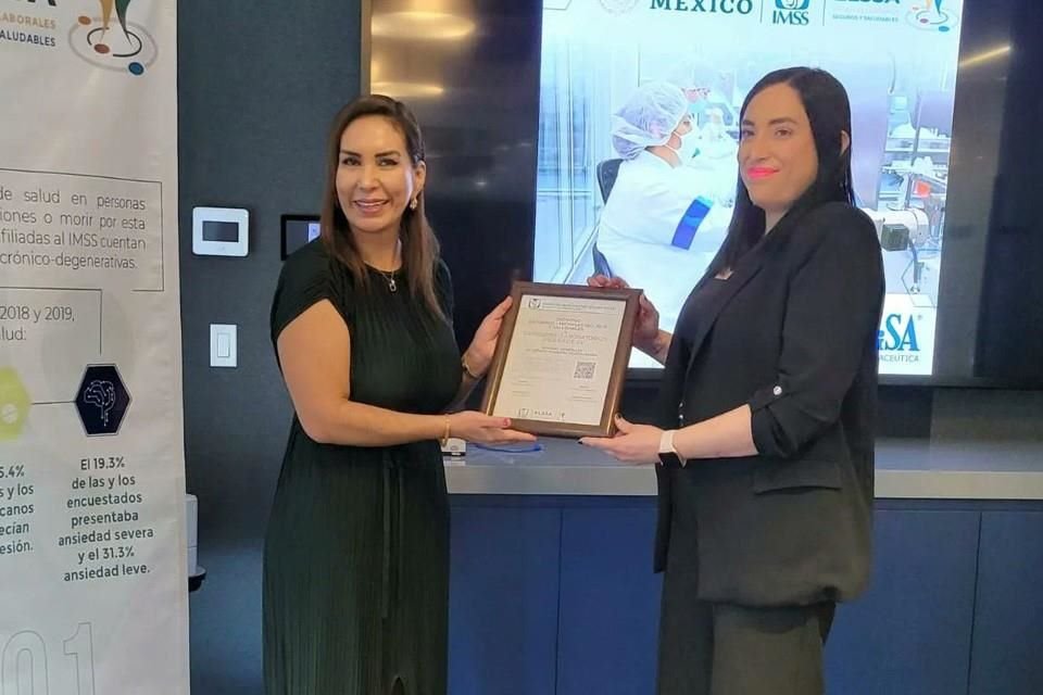 PiSA Farmacéutica recibió el Distintivo ELSSA por lograr 99.96% de la cobertura total de capacitaciones; llevaron a cabo mil 252 asesorías.