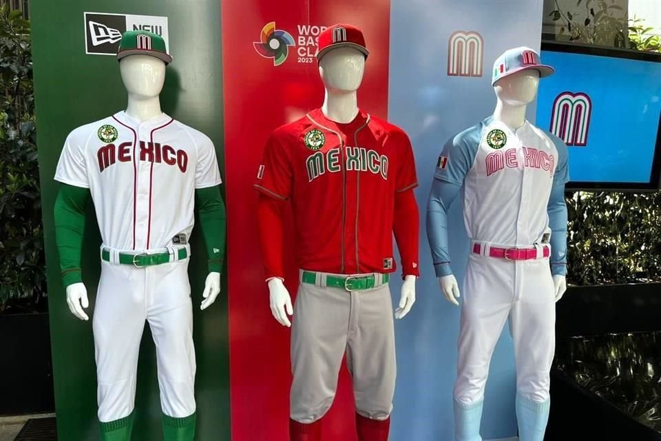 Estos son los tres uniformes con los que se presentará la novena mexicana en Phoenix.