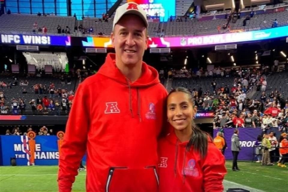 Diana Flores pudo convivir con Peyton Manning.