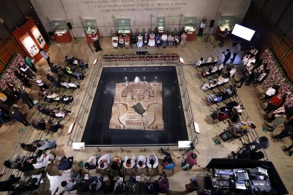 Como parte de la celebración del Día de la lengua Materna en el Museo del Templo Mayor, hablantes en lenguas idígenas compartieron poemas.