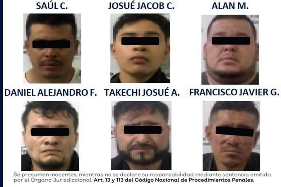 Saúl C., Josué Jacob C, Alan M, Daniel Alejandro F., Takechi Josué A., Francisco Javier G. y Leonardo Guadalupe M. deberán estar en prisión preventiva durante un año.