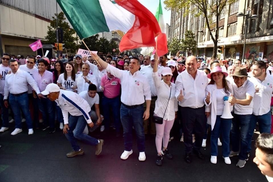 Alejandro Moreno y Rubn Moreira, dirigente nacional del PRI y coordinador de diputados del tricolor, respectivamente.