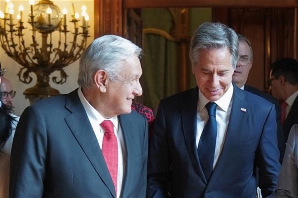 Amlo reclamó a Blinken postura de Departamento de Estado a favor del INE.