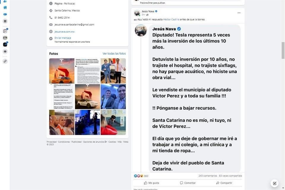 El Alcalde y el Diputado federal se contestaron en mensajes por redes sociales.