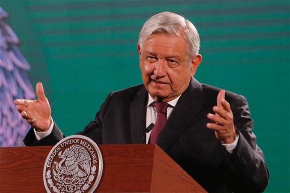 Andrés Manuel López Obrador en conferencia de prensa.