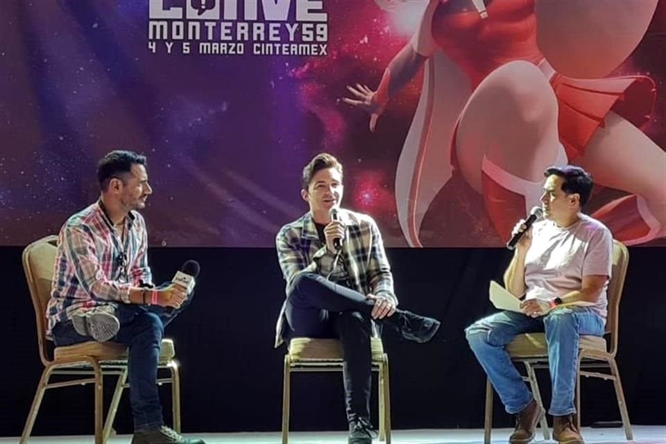 El actor llegó a Monterrey para participar hoy y mañana en La Conve, Convención de Cómics, Anime y Entretenimiento que se realiza en las salas D, E y F de Cintermex.