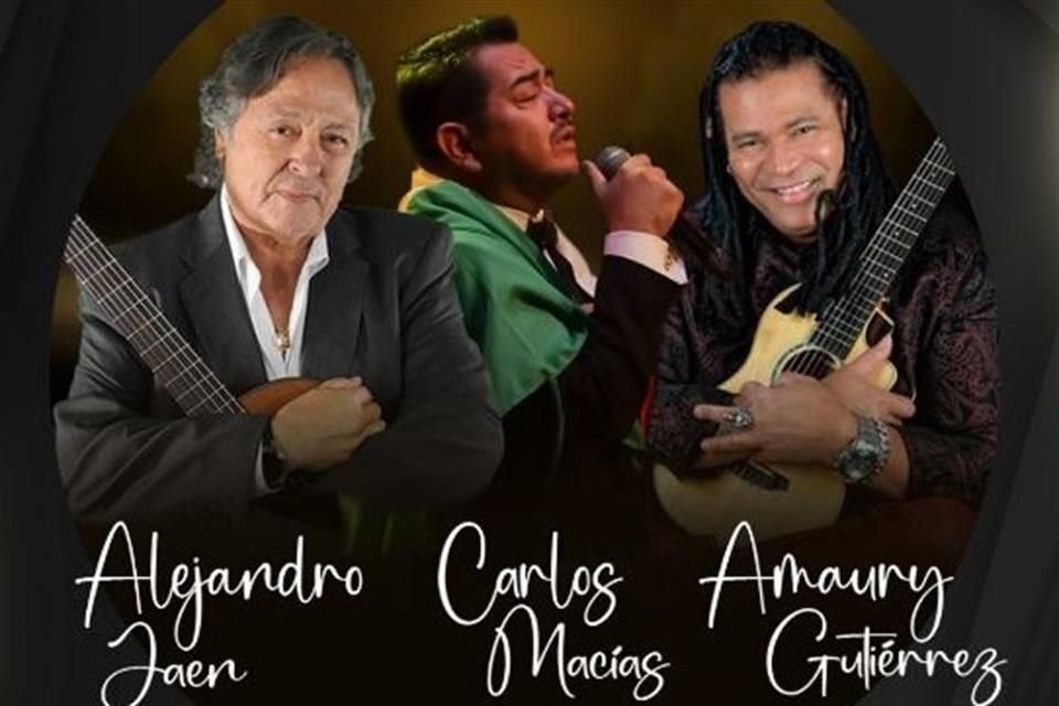 Carlos Macías, Alejandro Jaen y Amaury Gutiérrez darán una velada inolvidable en el Lunario con 'Grandes Cantautores Bajo la Luna'.