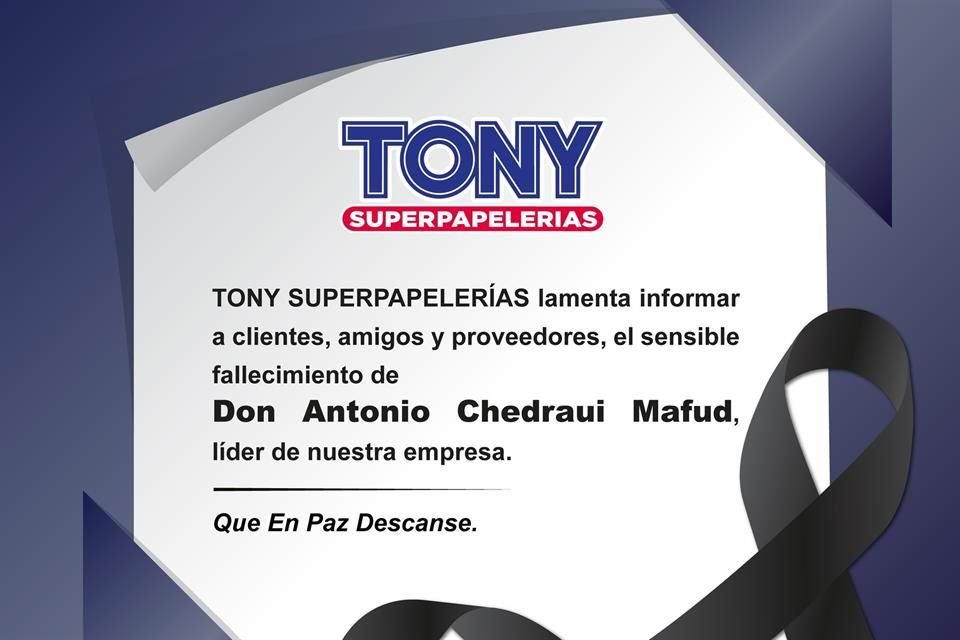 El empresario era sobrino de Antonio Chedraui Caram, fundador de la cadena de supermercados Chedraui.