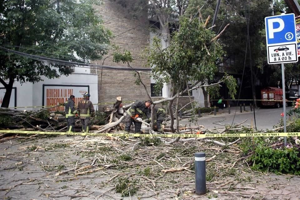 'Se registran fuertes rachas de viento', señaló el Sistema de Monitoreo Atmosférico (Simat).