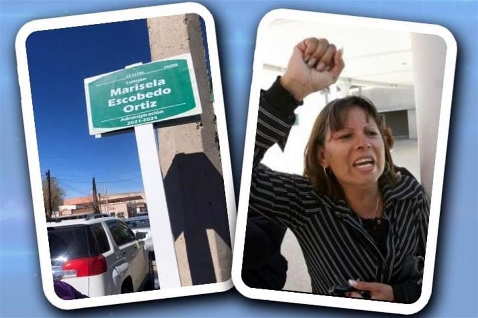 La calle fue renombrada como Marisela Escobedo, en Nuevo Casas Grandes, Chihuahua, en honor a la activista asesinada en 2010.