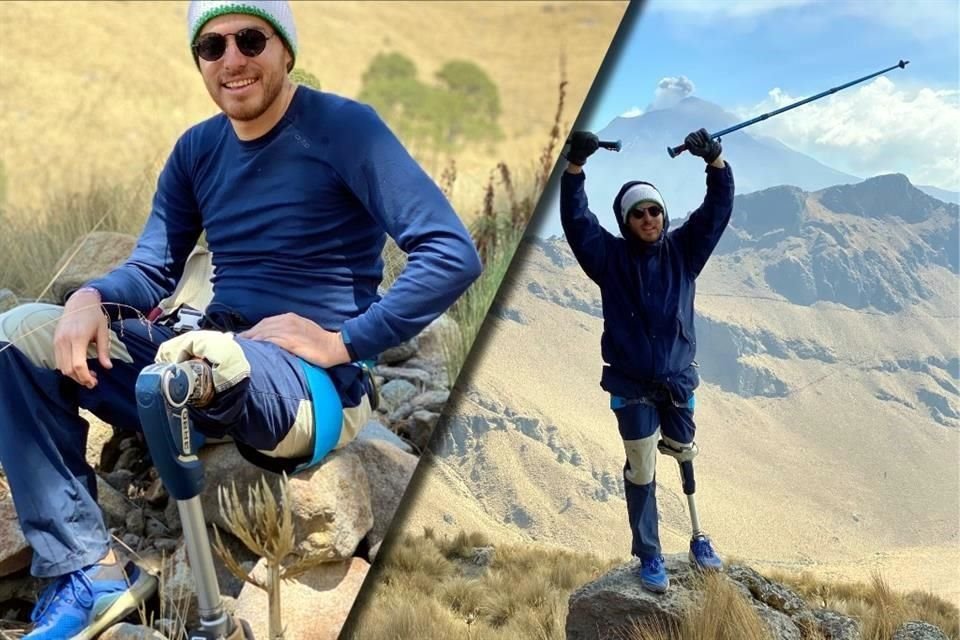 A los 17 años, David fue diagnosticado con cáncer en los huesos y perdió la pierna izquierda. Su experiencia lo llevó a sumarse a Cimas de la esperanza, donde ahora es uno de los líderes.