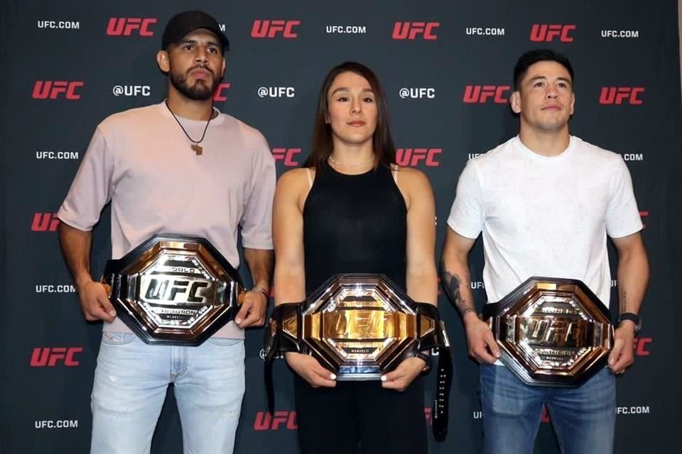 Los campeones mexicanos de la UFC están de visita en el país.