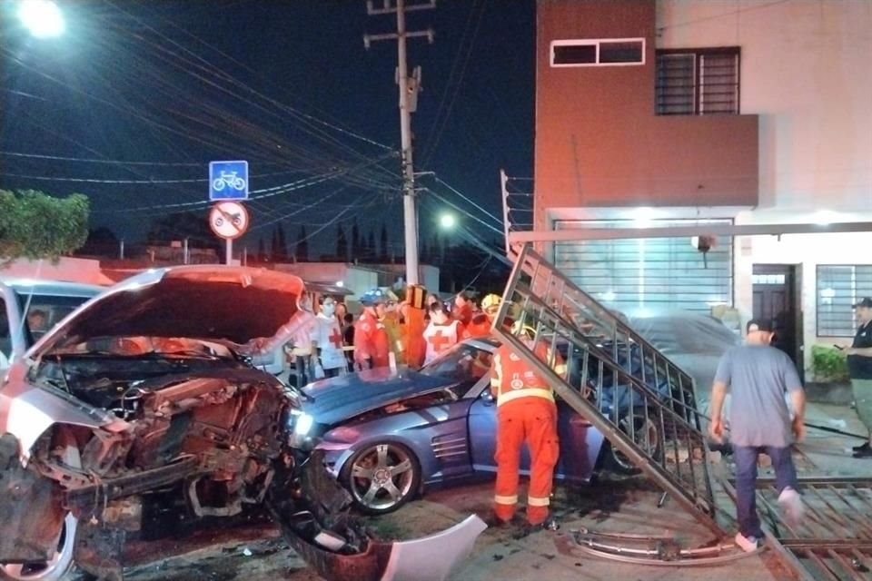 El accidente sucedió cerca de las 21:30 horas en los cruces de las Calles Francisco de Icaza y Ramón Morales.