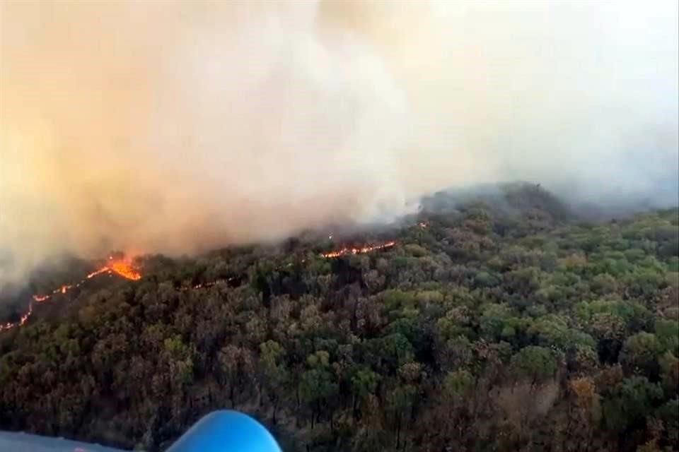 En abril de 2021 también se registró un incendio en el paraje Las Canoas.