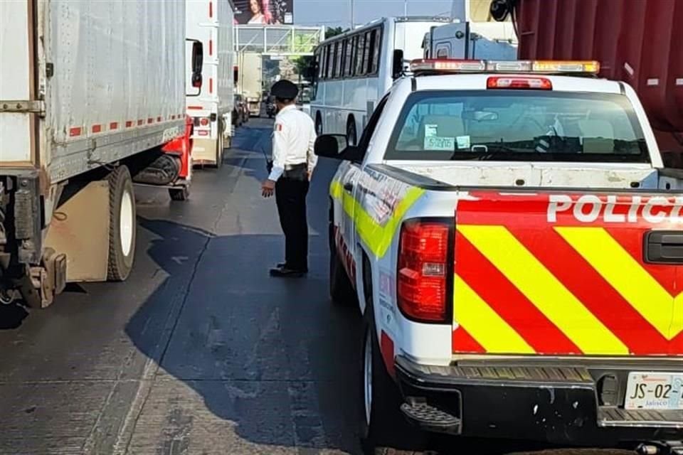 Se registró caos vial por el percance.