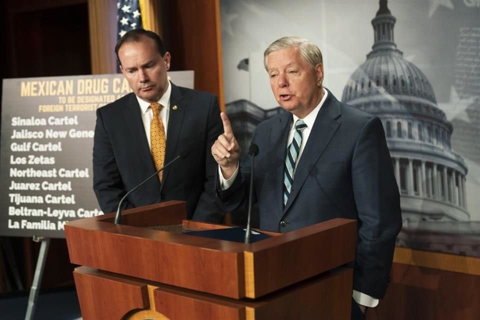 El Senador Lindsey Graham presentó su iniciativa de ley para obligar a EU a designar a cárteles como Organizaciones Terroristas Extranjeras.