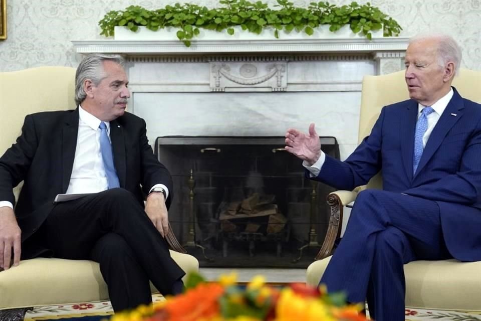 El Presidente Joe Biden y su homólogo Argentino se reunieron en la Casa Blanca.